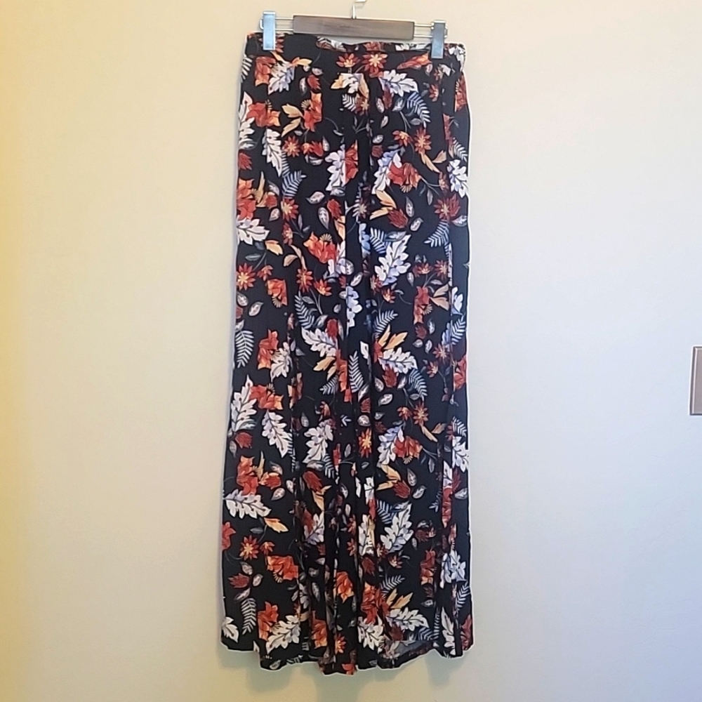 Jaase | Floral Palazzo Pants elastic half waist sz M